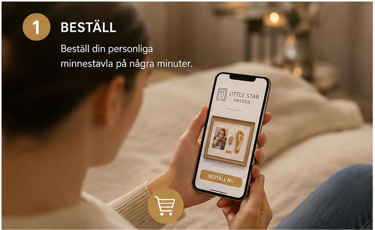Steg 1 – beställ din personliga minnestavla online